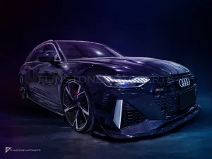 ลิ้นหน้าสปลิตเตอร์คาร์บอนไฟเบอร์ Audi RS6 RS7 C8 PAKTECHZ