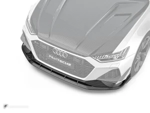 ลิ้นหน้าสปลิตเตอร์คาร์บอนไฟเบอร์ Audi RS6 RS7 C8 PAKTECHZ