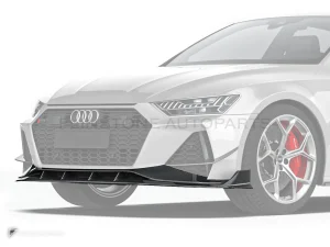 ลิ้นหน้าสปลิตเตอร์คาร์บอนไฟเบอร์ Audi RS6 RS7 C8 PAKTECHZ