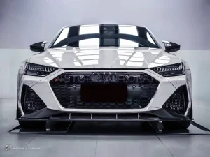 ลิ้นหน้าสปลิตเตอร์คาร์บอนไฟเบอร์ Audi RS6 RS7 C8 PAKTECHZ
