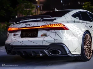 ดิฟฟิวเซอร์หลังคาร์บอนไฟเบอร์ Audi RS6 RS7 C8 PAKTECHZ