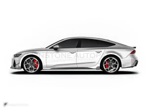 สเกิร์ตข้างคาร์บอนไฟเบอร์ Audi RS7 C8 PAKTECHZ (PT0030-4-RS7)