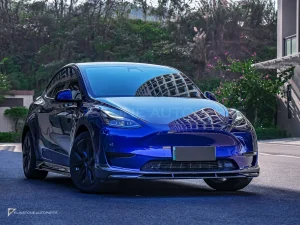Carbon Fibre Front Lip Tesla Model Y PAKTECHZ(PT0027-1)