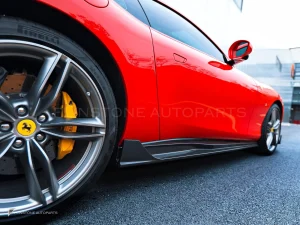 สเกิร์ตข้างคาร์บอนไฟเบอร์ Ferrari Roma PAKTECHZ (PT0026-2)