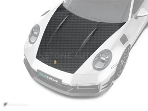 ฝากระโปรงหน้าคาร์บอนไฟเบอร์ Porsche 992 Turbo S PAKTECHZ (PT0023-3)