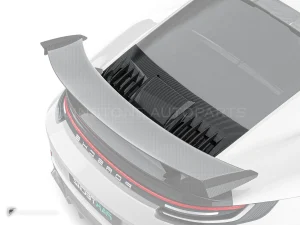 ฝาครอบห้องเครื่องคาร์บอนไฟเบอร์ Porsche 992 Turbo S PAKTECHZ