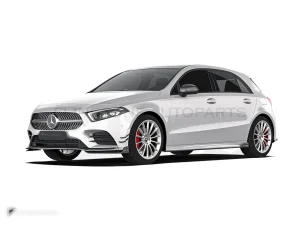 Carbon Fibre Front Lip Ver.2 Benz A35 W177 PAKTECHZ