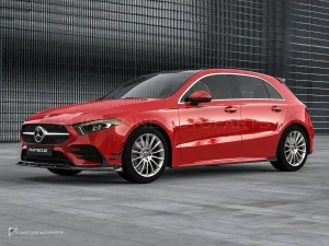 คิ้วช่องระบายอากาศหน้าคาร์บอนไฟเบอร์ Benz A35 W177 PAKTECHZ