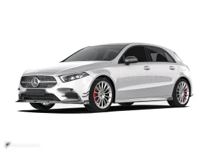 碳纤维侧裙 Ver.1 Benz A-Class W177 PAKTECHZ