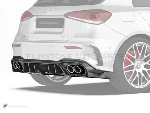 carbon fibre rear side splitters Ver.1 Benz A-Class W177 PAKTECHZ