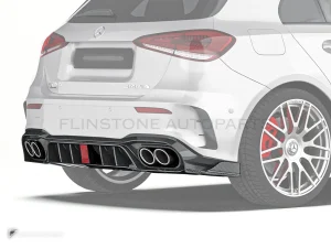 carbon fibre rear side splitters Ver.2 Benz A-Class W177 PAKTECHZ
