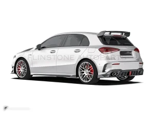carbon fibre rear side splitters Ver.2 Benz A-Class W177 PAKTECHZ