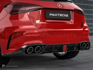 carbon fibre rear side splitters Ver.2 Benz A-Class W177 PAKTECHZ