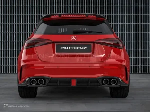 carbon fibre rear side splitters Ver.2 Benz A-Class W177 PAKTECHZ