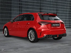 carbon fibre rear side splitters Ver.2 Benz A-Class W177 PAKTECHZ