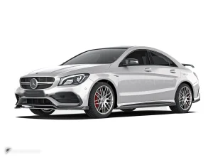 ลิ้นหน้าคาร์บอนไฟเบอร์ Benz CLA-Class W117 PAKTECHZ