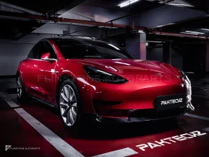 ลิ้นหน้าคาร์บอนไฟเบอร์ Tesla Model 3 PAKTECHZ (PT0011-1)