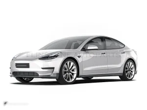 ลิ้นหน้าคาร์บอนไฟเบอร์ Tesla Model 3 PAKTECHZ (PT0011-1)