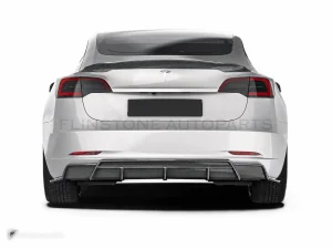 ดิฟฟิวเซอร์หลังคาร์บอนไฟเบอร์ Tesla Model 3 PAKTECHZ (PT0011-3)