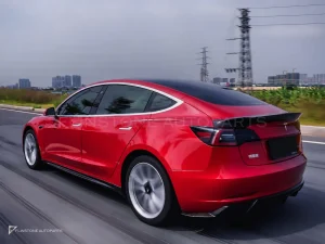ดิฟฟิวเซอร์หลังคาร์บอนไฟเบอร์ Tesla Model 3 PAKTECHZ (PT0011-3)