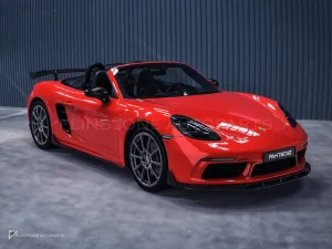 ลิ้นหน้าคาร์บอนไฟเบอร์ Porsche 718 PAKTECHZ (PT0010-1)