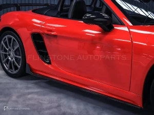 สเกิร์ตข้างคาร์บอนไฟเบอร์ Porsche 718 PAKTECHZ (PT0010-2)
