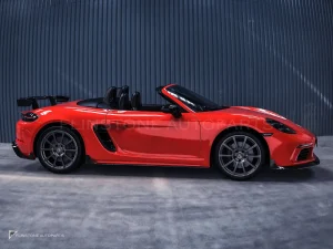 สเกิร์ตข้างคาร์บอนไฟเบอร์ Porsche 718 PAKTECHZ (PT0010-2)