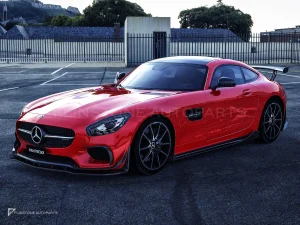 ลิ้นหน้าตัวล่างคาร์บอนไฟเบอร์ Benz AMG GT PAKTECHZ