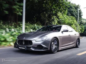 ลิ้นหน้าคาร์บอนไฟเบอร์ Maserati Ghibli PAKTECHZ (PT0002-1)