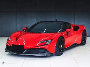 ช่องดักลมหน้าคาร์บอนไฟเบอร์ ทรง OEM Ferrari SF90 AUBU