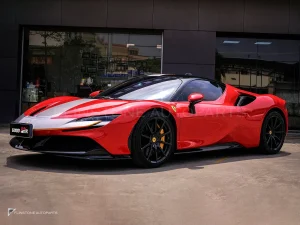ช่องดักลมข้างคาร์บอนไฟเบอร์ ทรง OEM Ferrari SF90 AUBU
