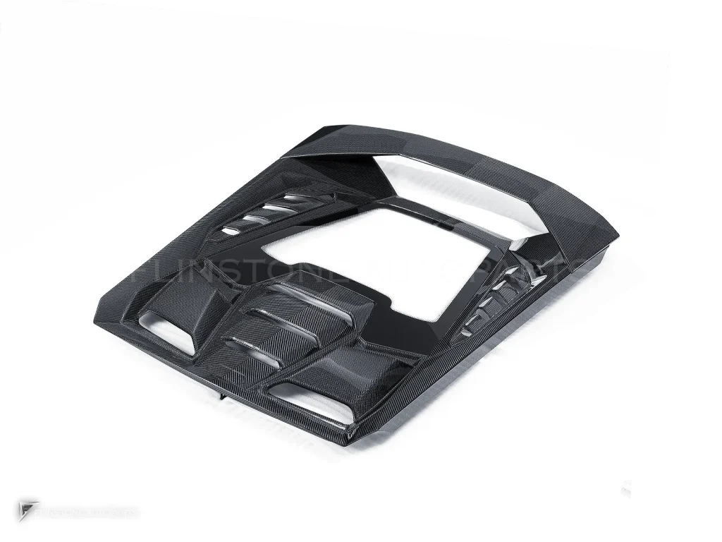 ฝาครอบห้องเครื่องท้ายคาร์บอนไฟเบอร์ ทรง Tecnica Lamborghini Huracan 610 AUBU
