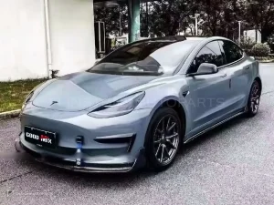 碳纤维侧裙款式 V Tesla Model 3 AUBU