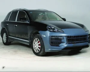 ชุดกันชนหน้า + ไฟหน้า Matrix PORSCHE Cayenne 957 ปี 07-10 แปลงโฉมรุ่นเก่าเป็นรุ่นใหม่ ทรง Turbo GT สไตล์ปี 25 by KM