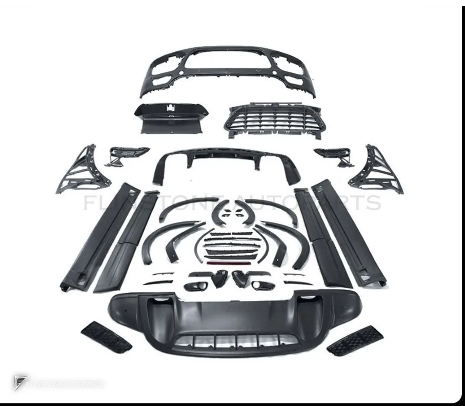 ชุดแต่งรอบคัน PORSCHE Cayenne 958.1 ปี 11-14 อัพเกรดรุ่นล่างเป็นรุ่นท็อป ทรง Turbo + GTS by KM