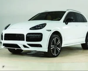 ลิ้นหน้า + ไฟหน้า Matrix PORSCHE Cayenne 958.1 ปี 11-14 แปลงโฉมรุ่นเก่าเป็นรุ่นใหม่ ทรง GTS + TKT สไตล์ปี 23 by KM