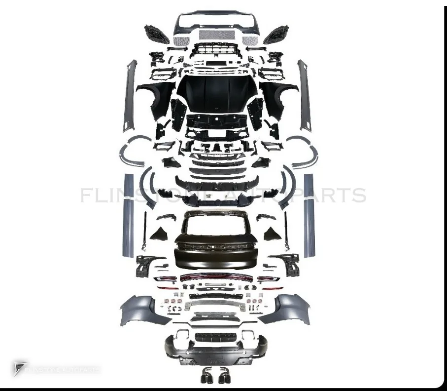 rear bumper kit/Diffuser PORSCHE Cayenne 958 year 11-17 old-to-new facelift conversion style Turbo GT + GTS style 25 by KM