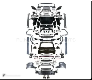 ชุดแต่งรอบคัน PORSCHE Cayenne 958 ปี 11-17 แปลงโฉมรุ่นเก่าเป็นรุ่นใหม่ ทรง Turbo สไตล์ปี 25 (รีโปร) by KM