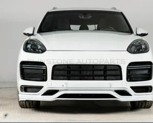 ลิ้นหน้า + ไฟหน้า Matrix PORSCHE Cayenne 958.2 ปี 15-17 แปลงโฉมรุ่นเก่าเป็นรุ่นใหม่ ทรง GTS + TKT สไตล์ปี 23 by KM