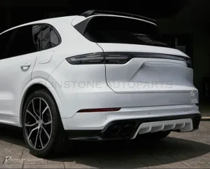ชุดลิ้นหน้า-หลัง + กันชนกลางหลัง PORSCHE Cayenne 9Y0.1 ปี 18-23 อัพเกรดรุ่นล่างเป็นรุ่นท็อป ทรง Turbo + TKT by KM