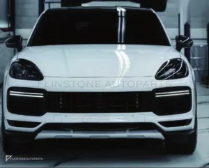 Full Body Kit + fender flares + carbon roof spoiler + door panels PORSCHE Cayenne 9Y0.1 year 18-23 base-to-top-spec upgrade style Turbo GT + GTS Coupe by KM