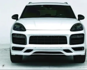 ชุดลิ้นหน้า-หลัง + โป่งซุ้มล้อ + แผงประตู + กันชนกลางหลัง + สเกิร์ตข้าง PORSCHE Cayenne 9Y0.1 ปี 18-23 อัพเกรดรุ่นล่างเป็นรุ่นท็อป ทรง Turbo + GTS + TKT + SD by KM