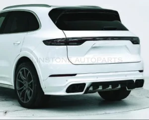ชุดลิ้นหน้า-หลัง + โป่งซุ้มล้อ + แผงประตู + กันชนกลางหลัง + สเกิร์ตข้าง PORSCHE Cayenne 9Y0.1 ปี 18-23 อัพเกรดรุ่นล่างเป็นรุ่นท็อป ทรง Turbo + GTS + TKT + SD by KM