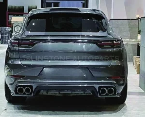 ชุดลิ้นหน้า-หลัง + โป่งซุ้มล้อ + แผงประตู + กันชนกลางหลัง + สเกิร์ตข้าง PORSCHE Cayenne 9Y0.1 ปี 18-23 อัพเกรดรุ่นล่างเป็นรุ่นท็อป ทรง Turbo + GTS + TKT + SD Coupe by KM
