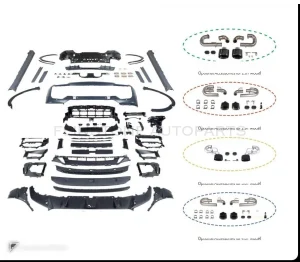全车包围套件 PORSCHE Cayenne 9Y0.1 年 18-23 前期款升级后期款款式 Turbo GT 款 25 by KM