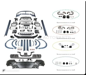 全车包围套件 PORSCHE Cayenne 9Y0.2 年 24 起低配升高配款式 Turbo GT + GTS Coupe by KM
