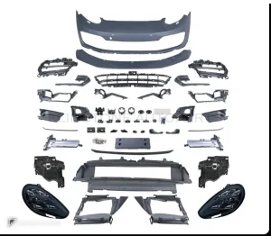 ชุดกันชนหน้า + ไฟหน้า Matrix PORSCHE Panamera 970.1 ปี 10-13 แปลงโฉมรุ่นเก่าเป็นรุ่นใหม่ ทรง GTS สไตล์ปี 23 by KM