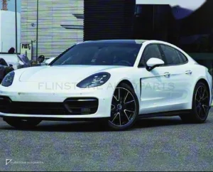 ชุดกันชนหน้า PORSCHE Panamera 971.1 ปี 17-20 แปลงไมเนอร์เชนจ์รุ่นต้นเป็นรุ่นปลาย ทรง OE สไตล์ปี 23 by KM