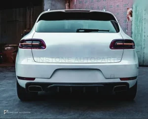 ชุดลิ้นหน้า-หลัง PORSCHE Macan 95B.1 ปี 14-17 อัพเกรดรุ่นล่างเป็นรุ่นท็อป ทรง KDA by KM