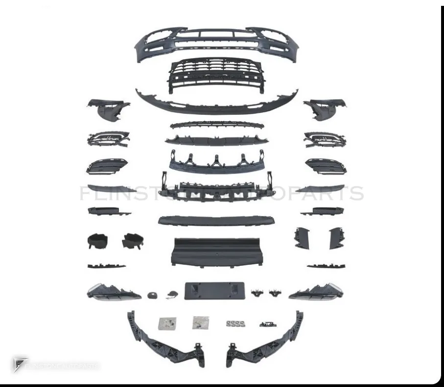 ชุดกันชนหน้า PORSCHE Macan 95B.1 ปี 14-17 แปลงไมเนอร์เชนจ์รุ่นต้นเป็นรุ่นปลาย ทรง OE สไตล์ปี 21 (เวอร์ชันเต็ม) by KM